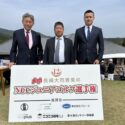 （NCC長崎文化放送 代表取締役 壹岐 正様と共に。※写真左）